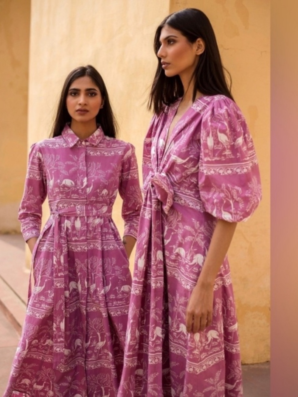 1853 BEYOND BY VERA lola maxi dress in harmony lilac purple tie front modest S